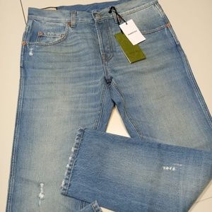Gucci NWT denim jeans, from Farfetch, size 33 men, tapered